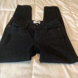 Paige black mid rise jeans